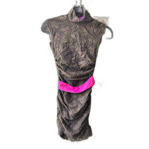 Dolce & Gabbana Frilly Lace Covered Black Dress mini length Sz 38 or M